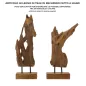 SCULTURA AKAR Z RECYKLINGOWANEGO TEAKU 18X13X55 cm (SZTUKI UNIKATOWE - NIEROZMIAROWY)